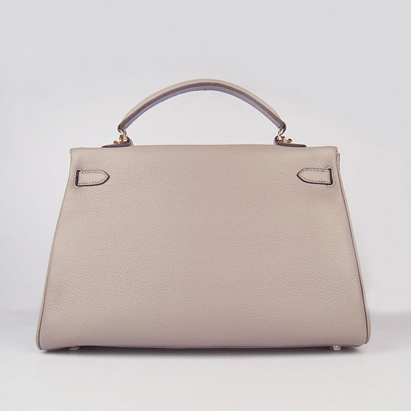 High Quality Hermes Kelly 35cm Togo Leather Bag Grey 6308 - Click Image to Close